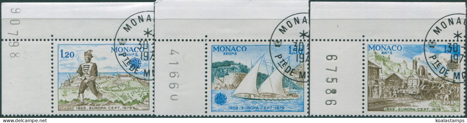 Monaco 1979 SG1395-1397 Europa Set FU - Sonstige & Ohne Zuordnung