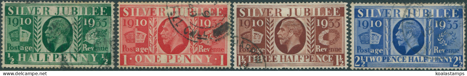 Great Britain 1935 SG453-456 KGV Silver Jubilee Set FU - Ohne Zuordnung