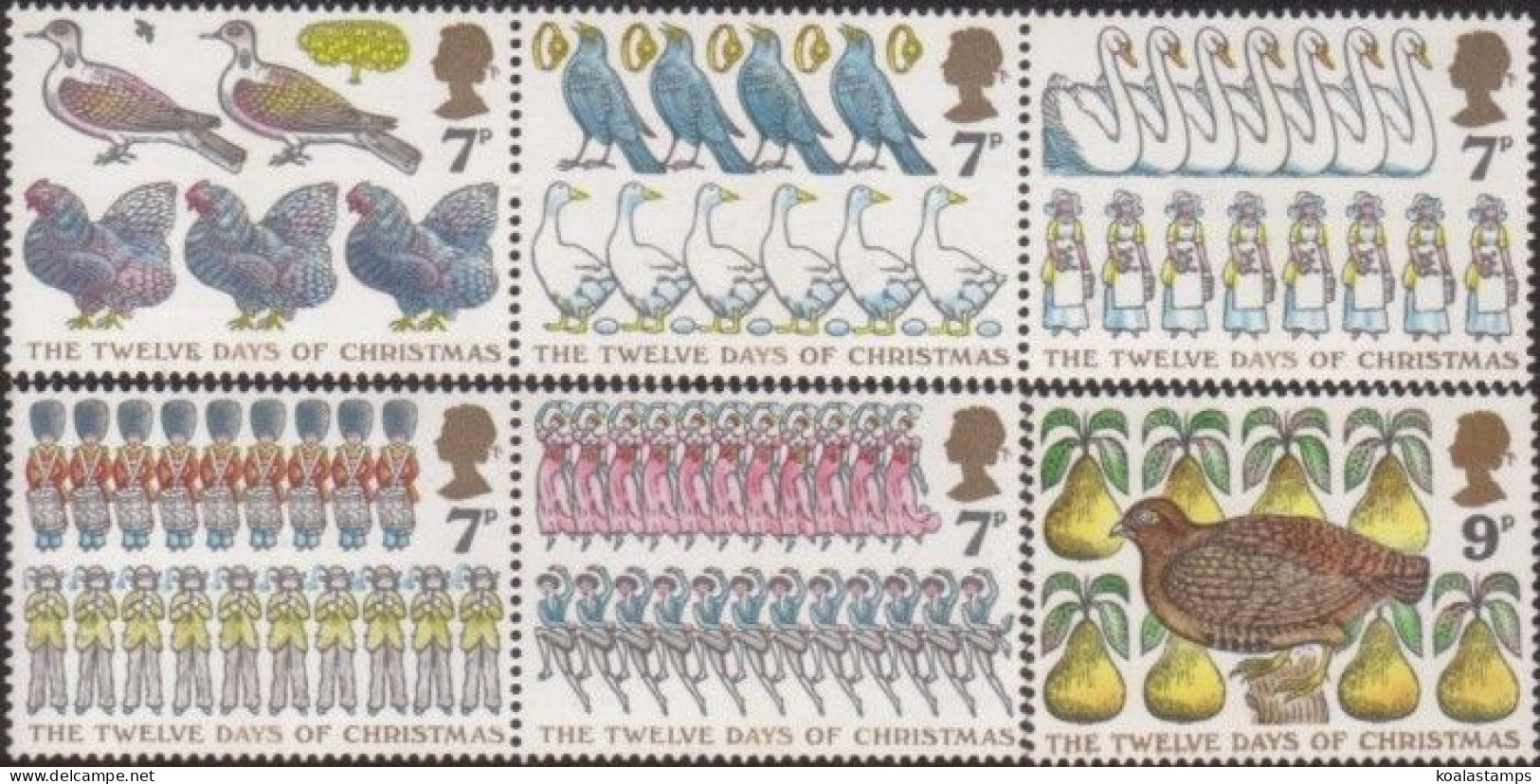 Great Britain 1977 SG1044 The Twelve Days Of Christmas Set MNH - Unclassified