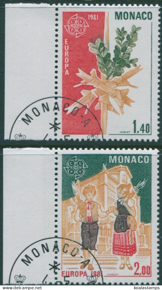 Monaco 1981 SG1488-1489 Europa Set FU - Autres & Non Classés