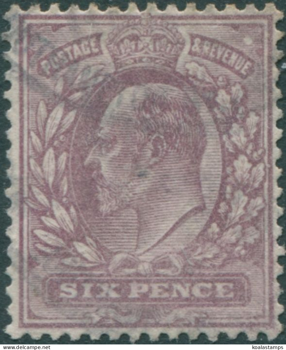 Great Britain 1902 SG245 6d Pale Dull Purple KEVII FU - Non Classificati