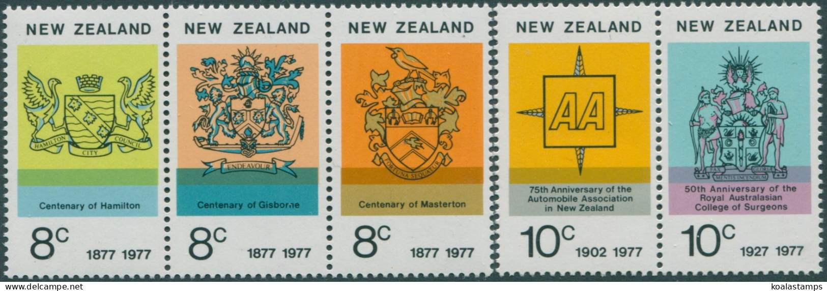New Zealand 1977 SG1132-1136 Anniversaries Set MNH - Other & Unclassified