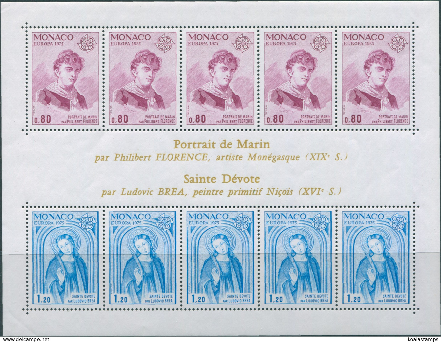 Monaco 1975 SG1188 Europa MS MNH - Other & Unclassified