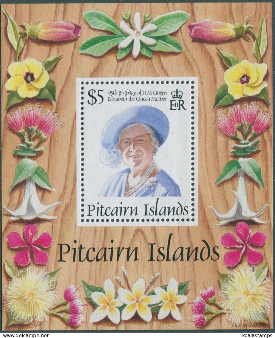 Pitcairn Islands 1995 SG478 $5 95th Birthday Queen Mother  MS MNH - Pitcairninsel
