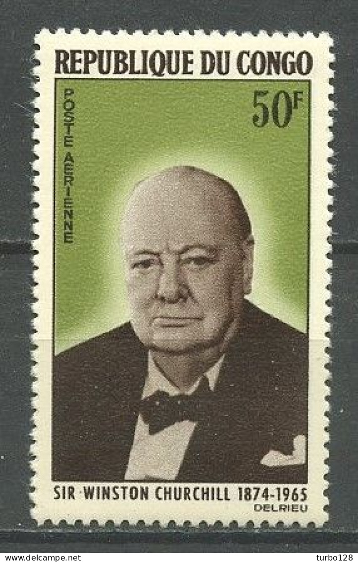 CONGO 1965 PA N° 33 ** Neuf MNH Superbe C 2 € Célébrités Churchill - Ungebraucht