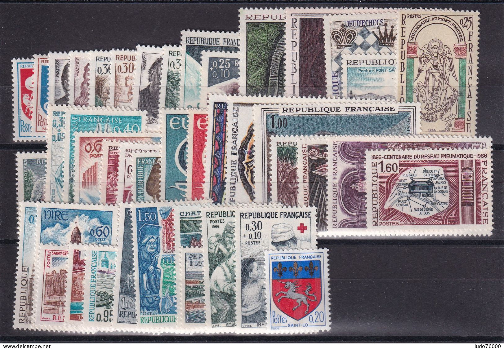 D 794 / LOT ANNEE 1966 COMPLETE NEUF** COTE 25€ - Verzamelingen