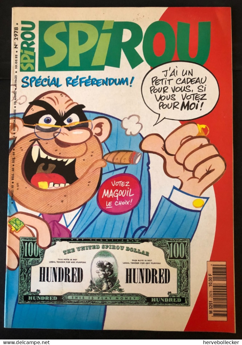 Spirou Hebdomadaire N° 2978 -1995 - Spirou Magazine