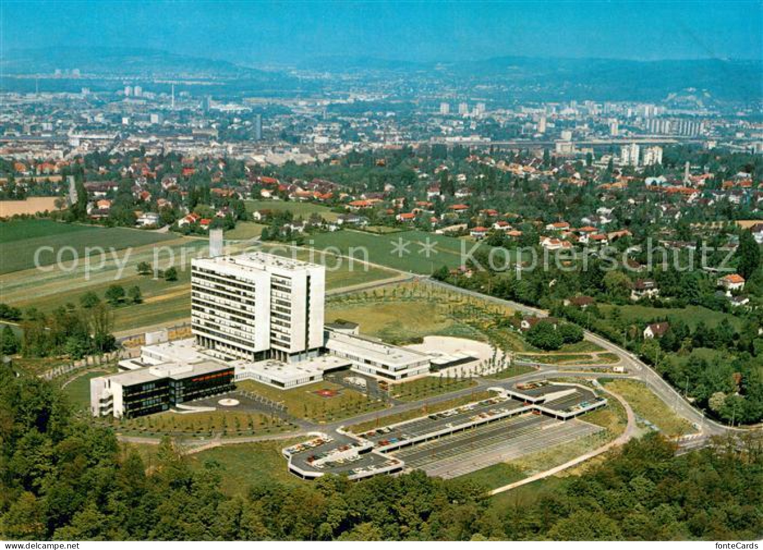 13682796 Bruderholz Fliegeraufnahme Mit Kantonsspital Bruderholz - Sonstige & Ohne Zuordnung