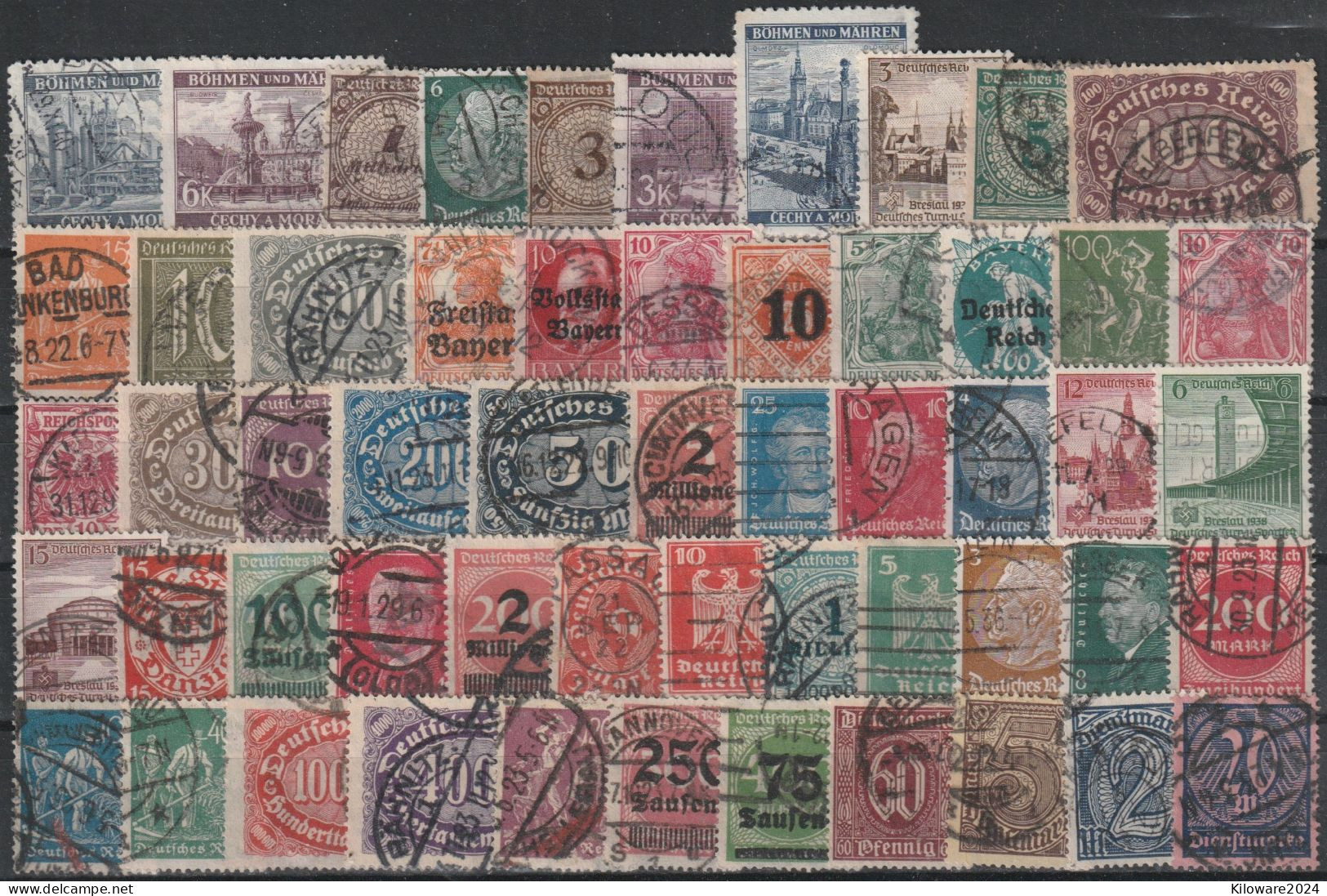 Deutsches Reich: Lot Mit Versch. Werten,  Gestempelt.  (012) - Lots & Kiloware (mixtures) - Max. 999 Stamps