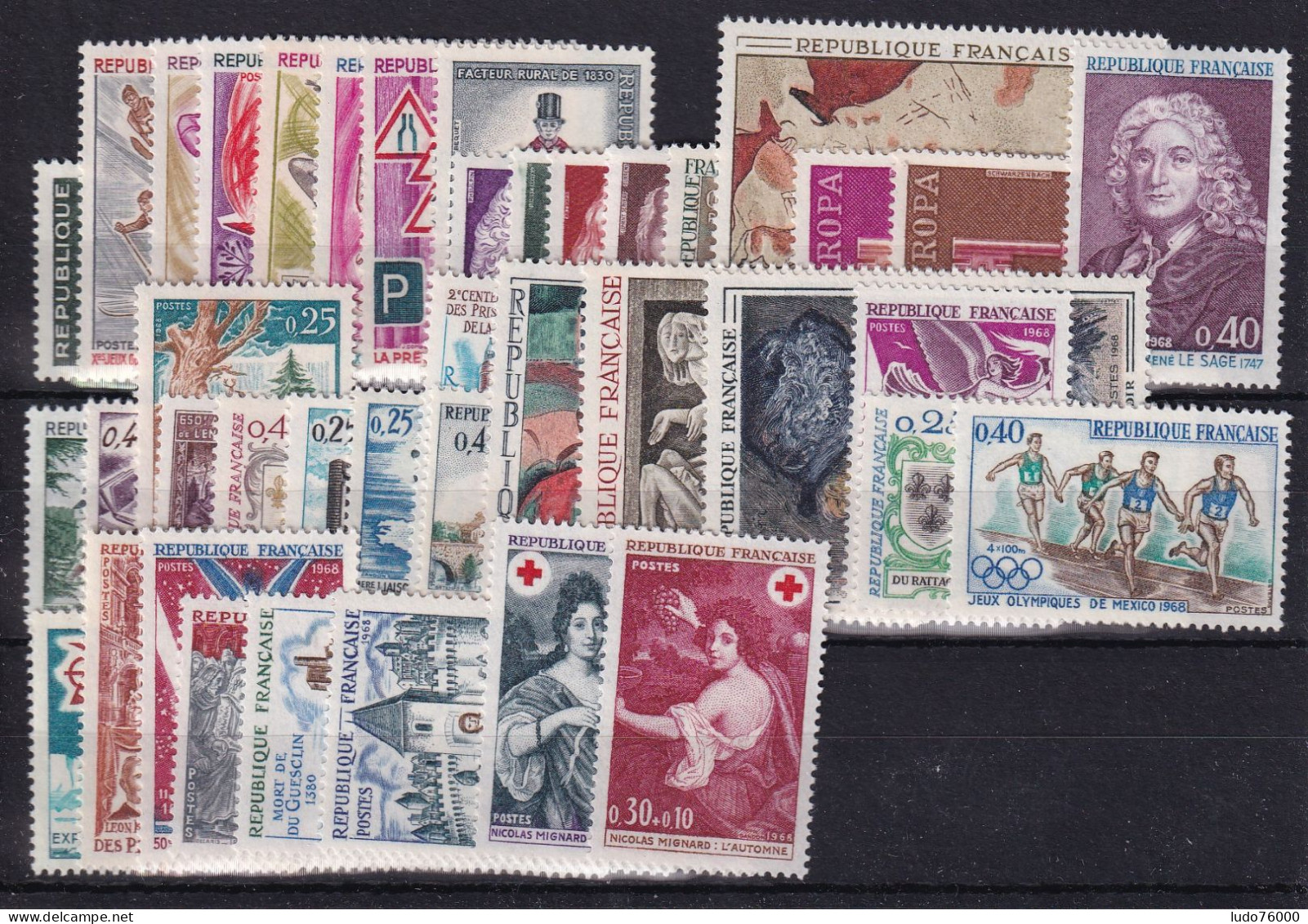 D 794 / LOT ANNEE 1968 COMPLETE NEUF** COTE 19€ - Collections