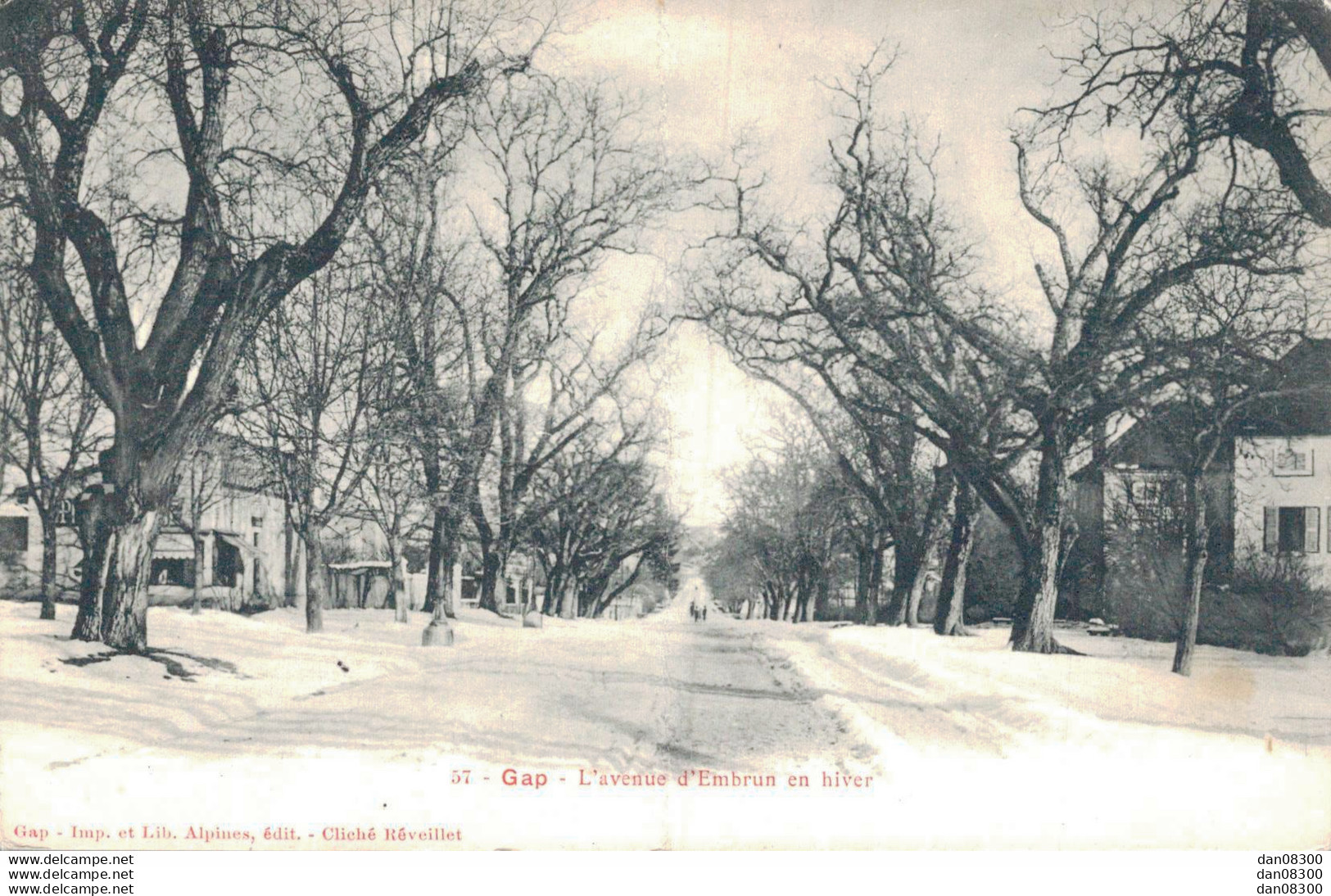 05 GAP L'AVENUE D'EMBRUN EN HIVER - Gap