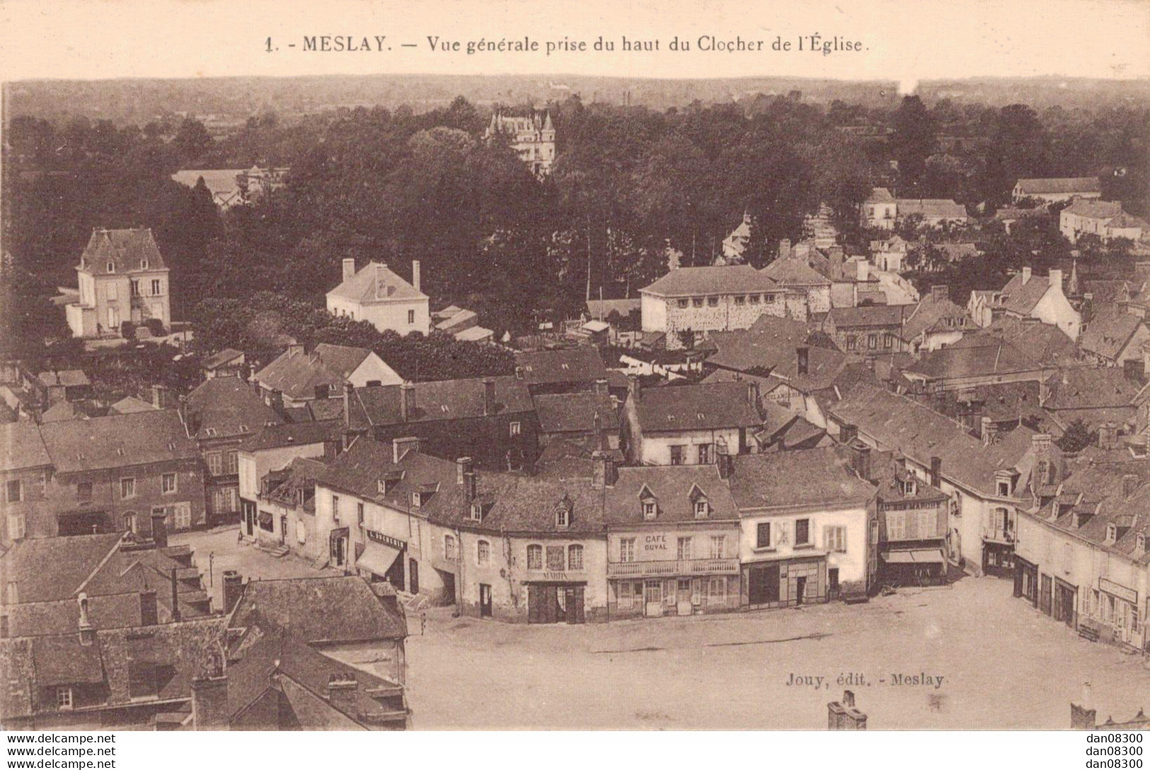 53 MESLAY VUE GENERALE PRISE DU HAUT DU CLOCHER DE L'EGLISE - Meslay Du Maine