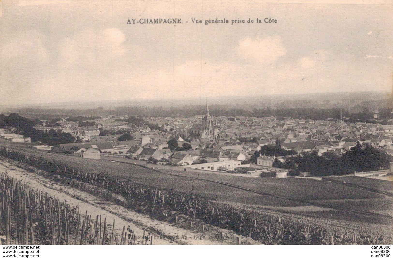 51 AY CHAMPAGNE VUE GENERALE PRISE DE LA COTE - Ay En Champagne