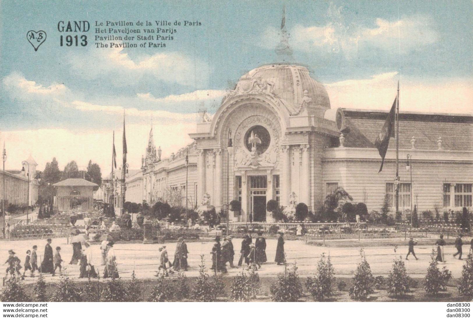 BELGIQUE GAND 1913 LE PAVILLON DE LA VILLE DE PARIS - Gent