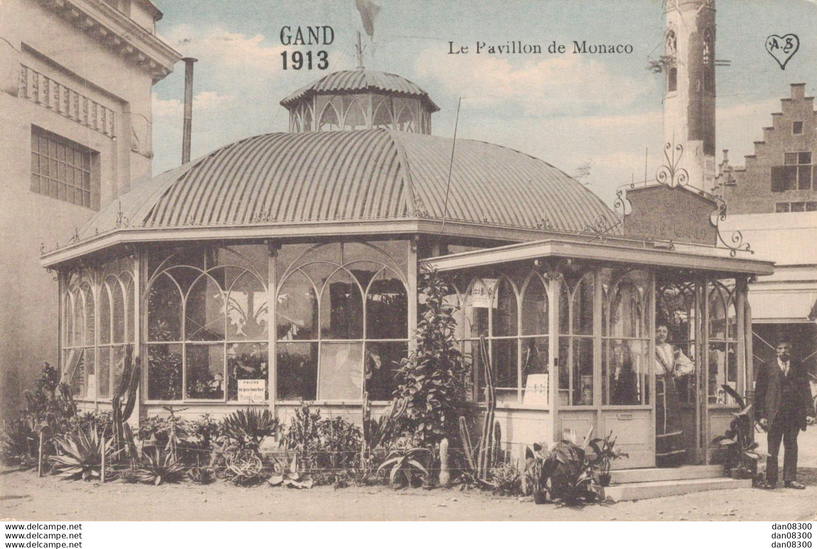 BELGIQUE GAND 1913 LE PAVILLON DE MONACO - Gent