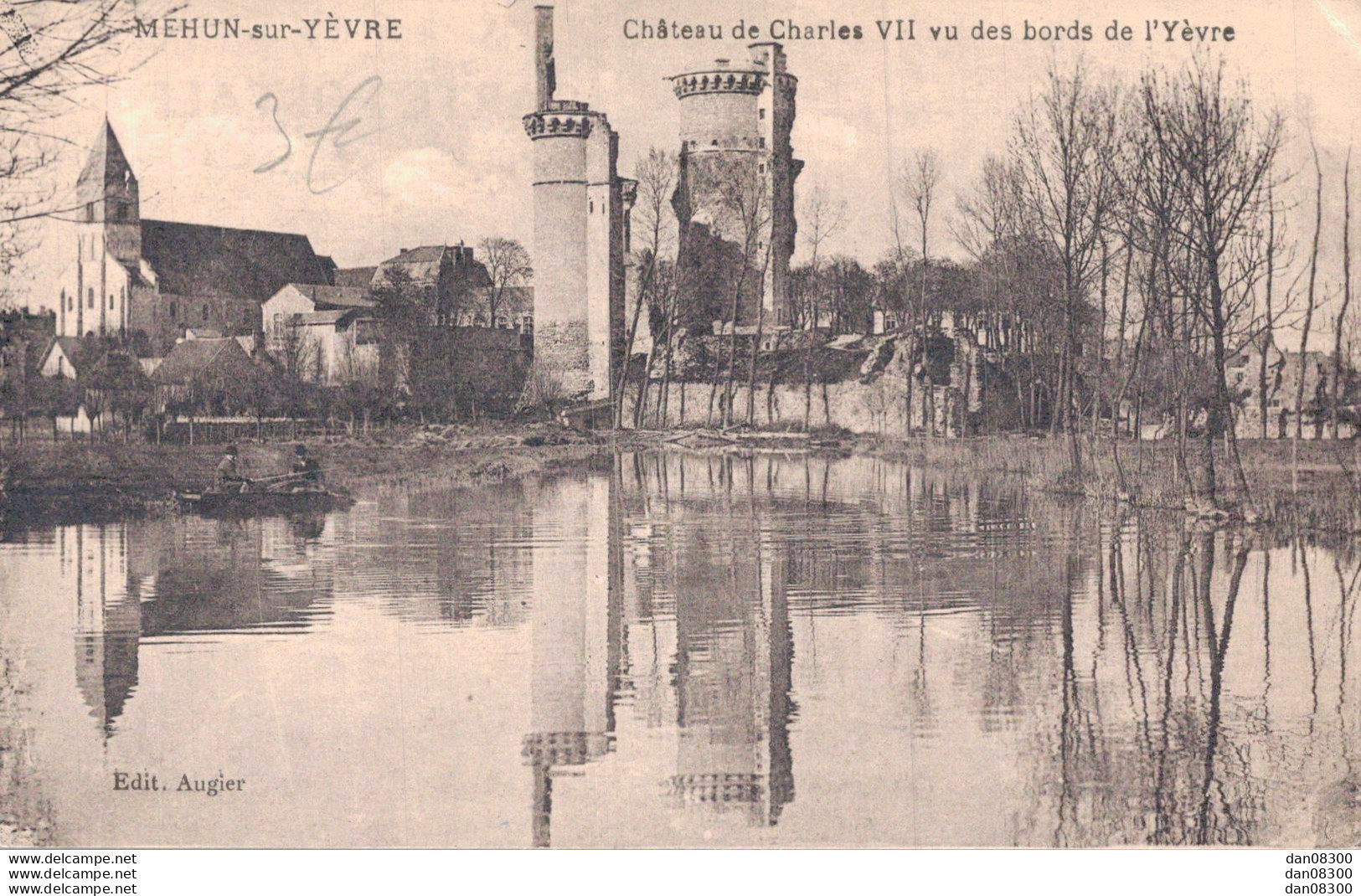 18 MEHUN SUR YEVRE CHATEAU DE CHARLES VII VU DES BORDS DE L'YEVRE - Mehun-sur-Yèvre