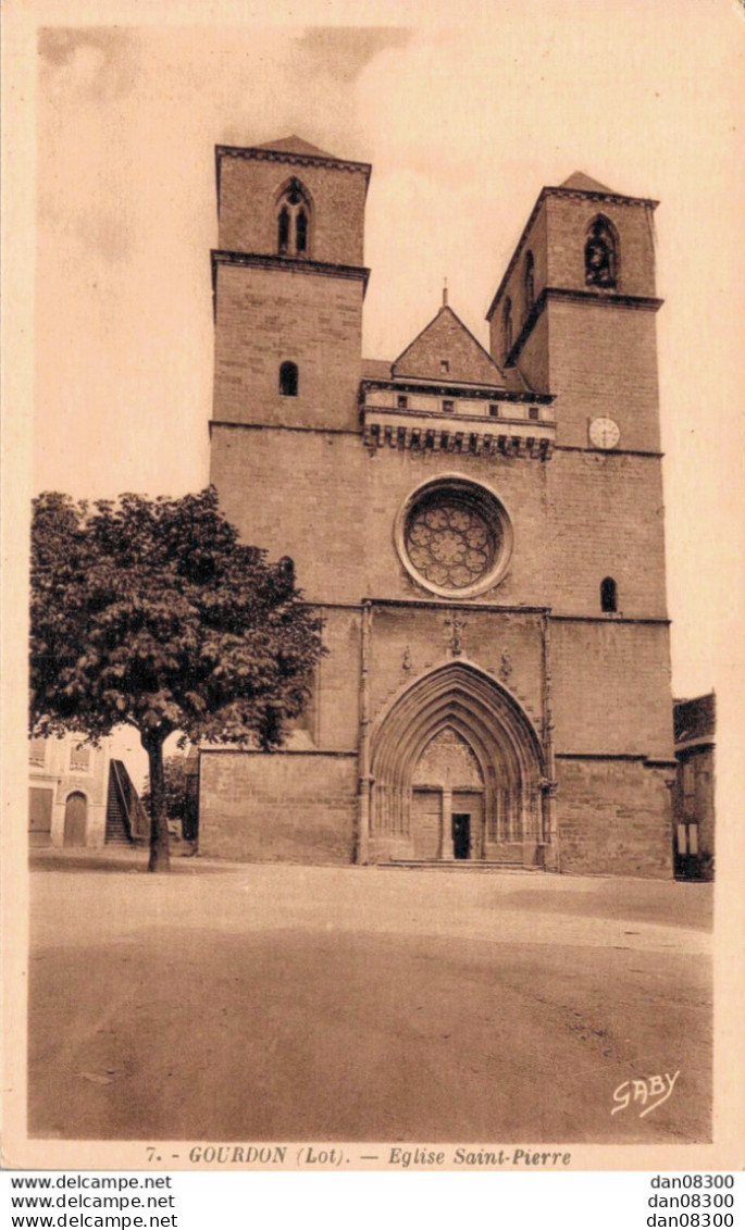 46 GOURDON EGLISE SAINT PIERRE - Gourdon