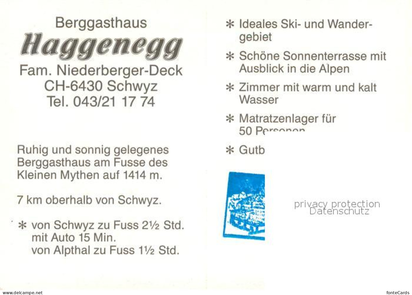 13644916 Schwyz Berggasthaus Haggenegg Fernsicht Alpenpanorama Ski- Und Wanderge - Autres & Non Classés
