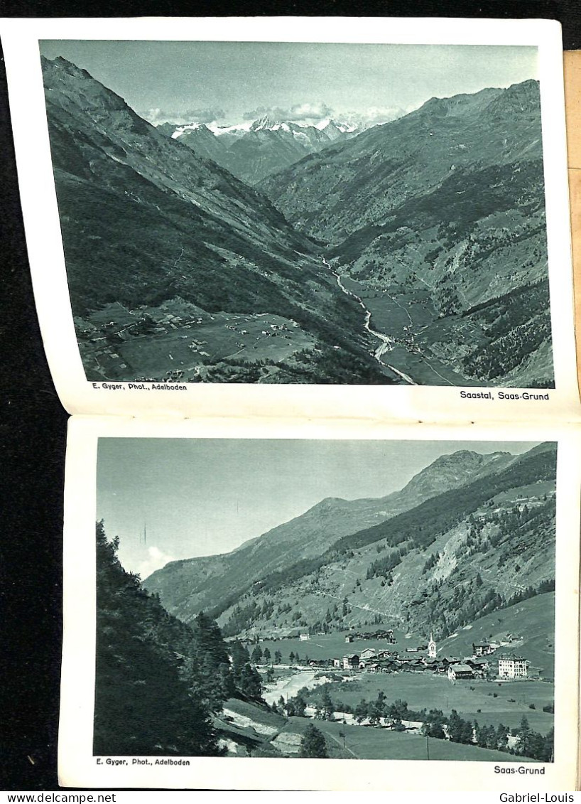 Poststrasse Saastal Saas-Fee Saas-Groud Géologie Alpenflora - Dépliants Touristiques