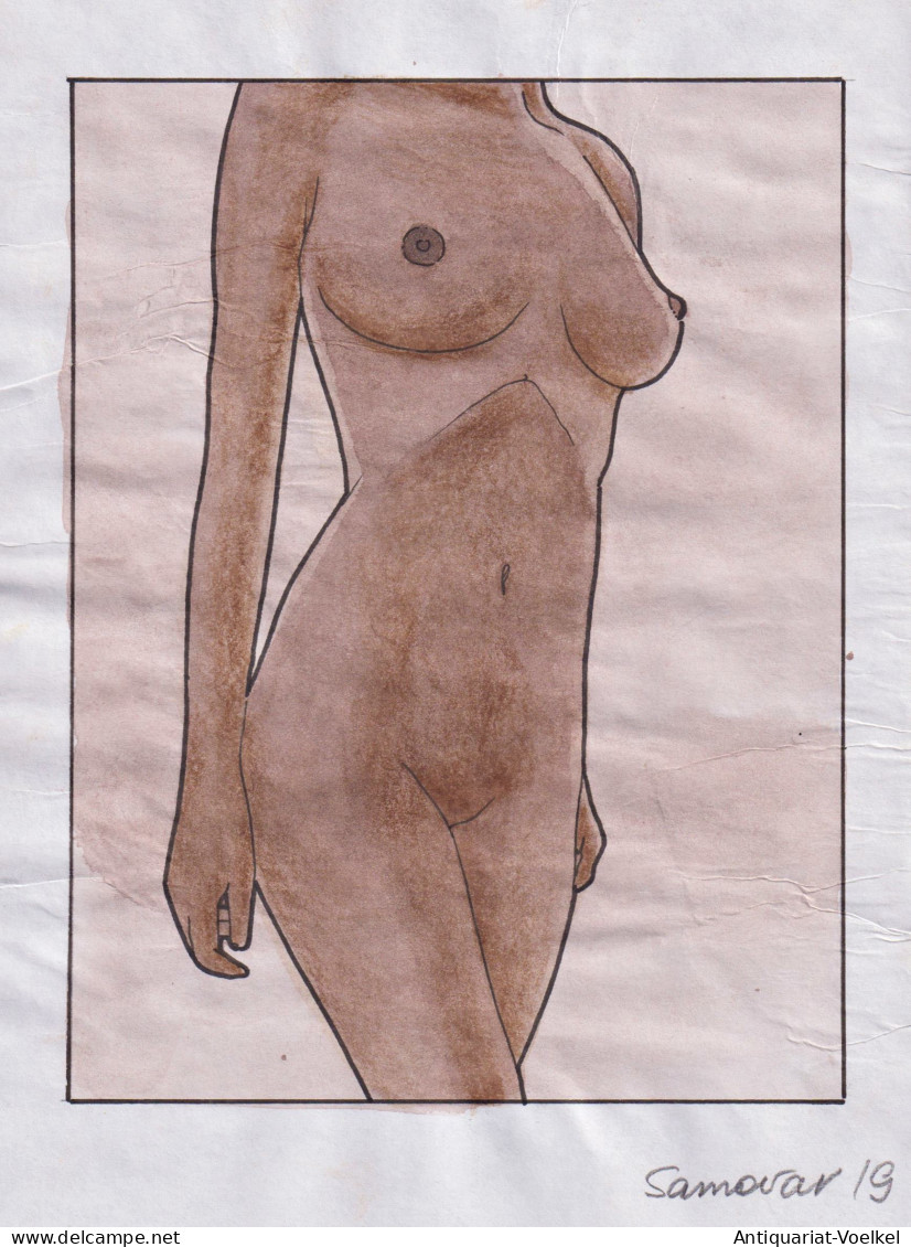 Akt / Aktzeichnung / Frau / Woman / Femme / Nude / Dessin - Estampes & Gravures