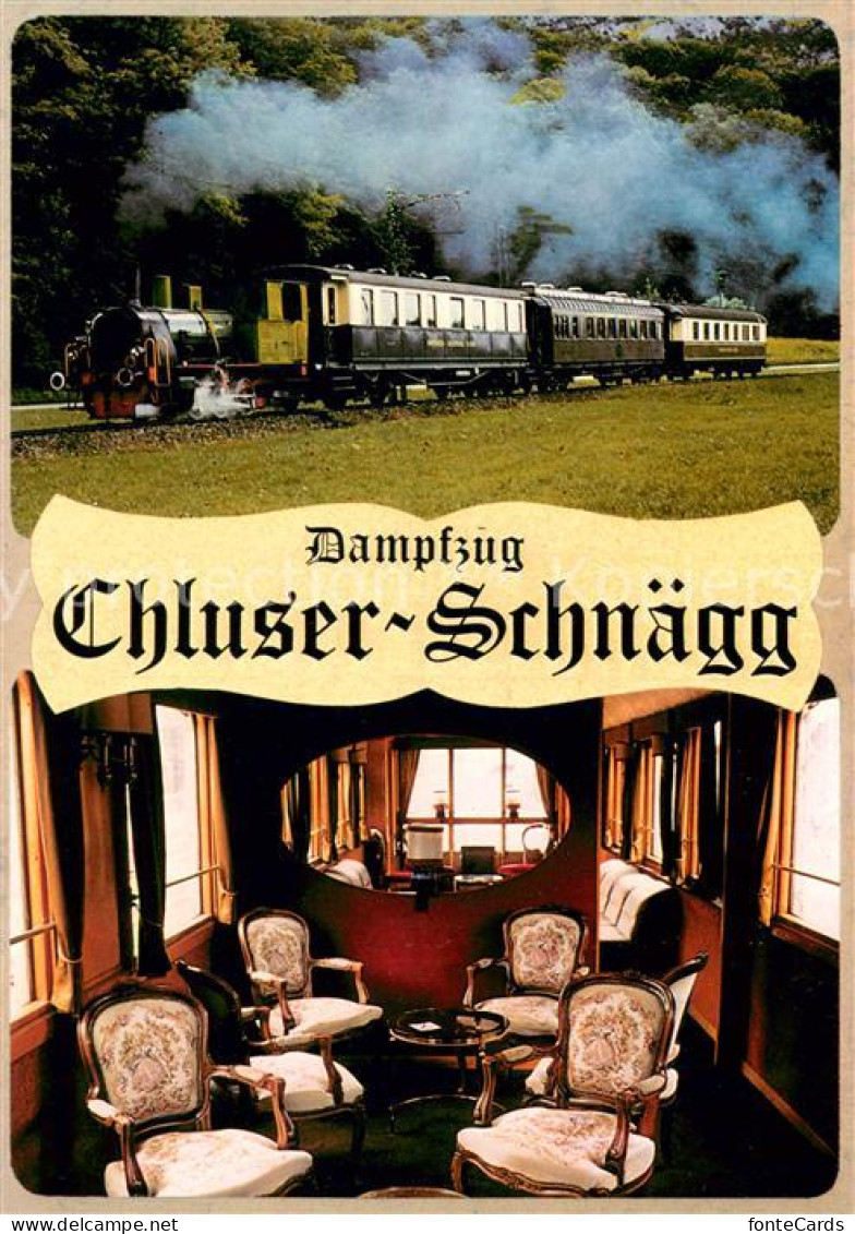 13629226 Oensingen Dampfzug Chluser Schnaegg Salonwagen 411 Eisenbahn Dampflokom - Autres & Non Classés