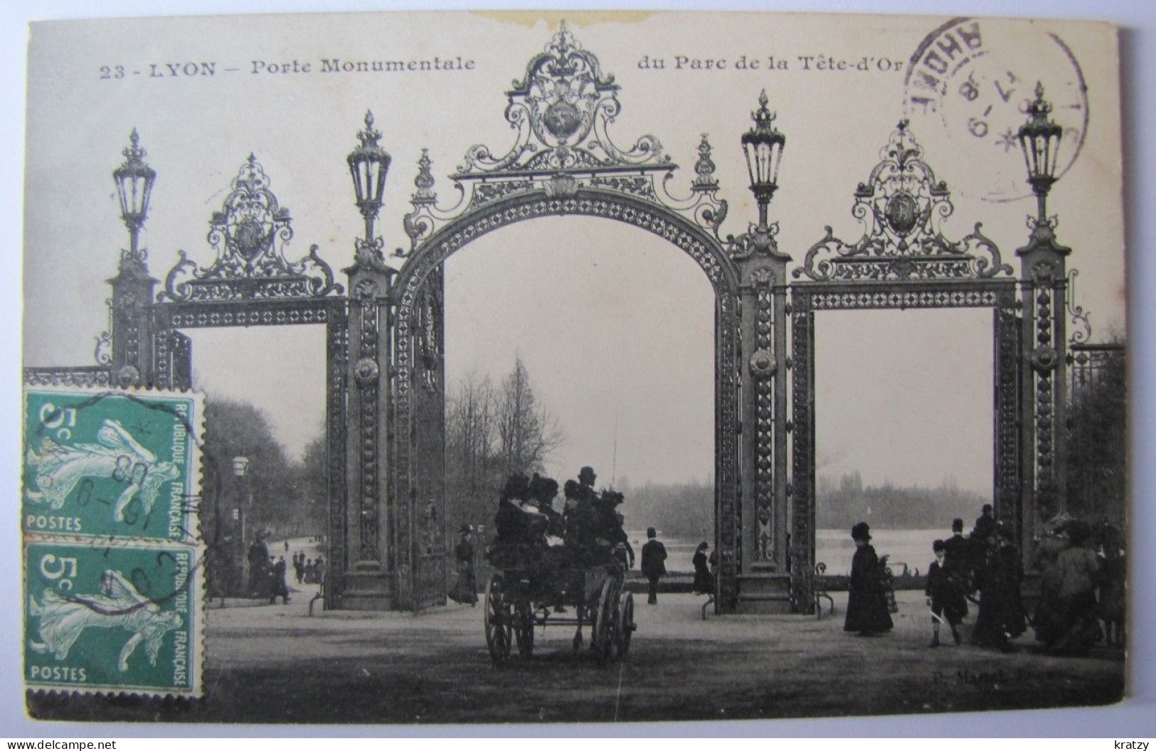 FRANCE - RHÔNE - LYON - Porte Monuentale Du Parc De La Tête D'Or - 1908 - Lyon 6