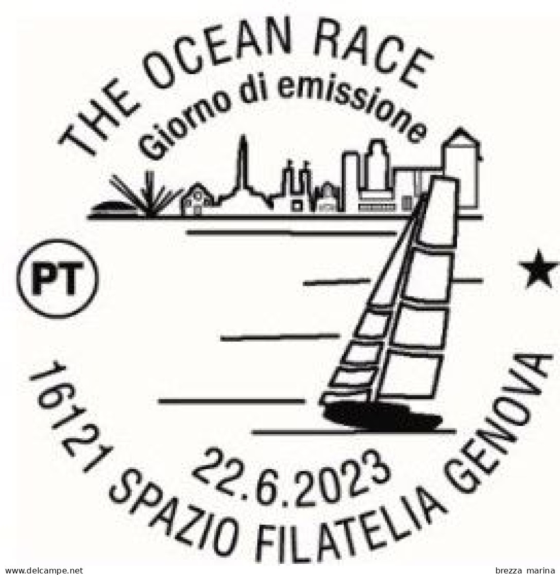 Nuovo - MNH - ITALIA - 2023 - Genova – Regata - The Ocean Race – Barca A Vela-  B Zona 3 - 2021-...: Ungebraucht