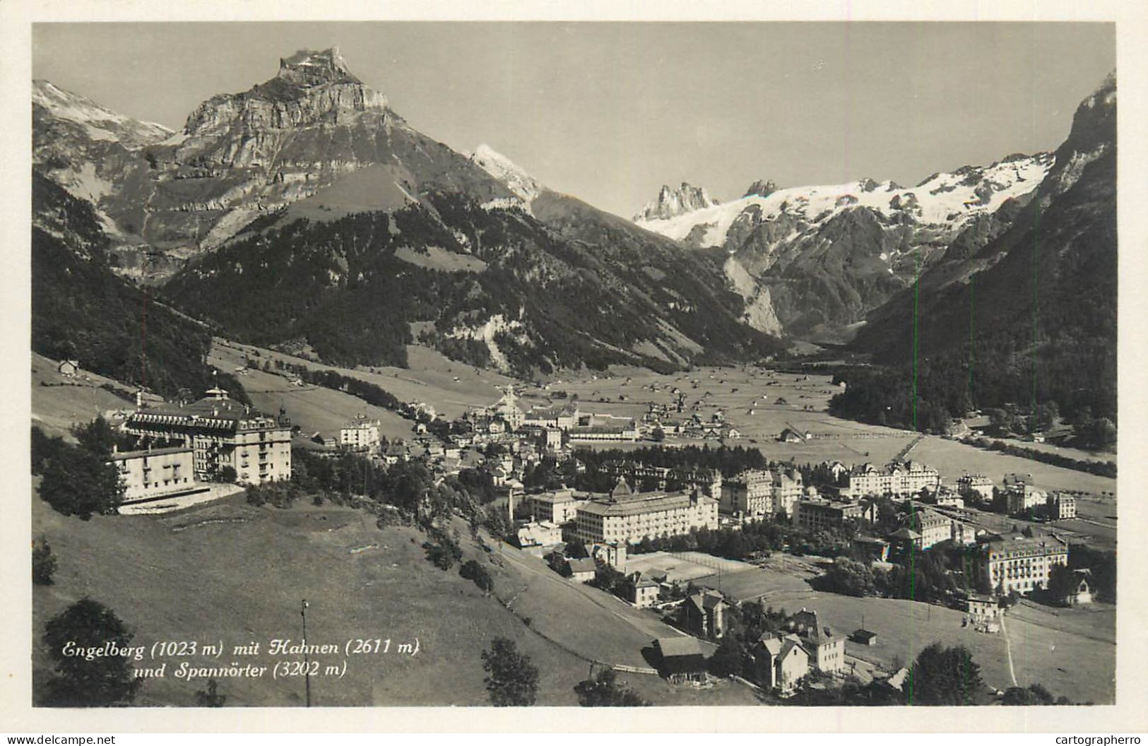 Switzerland Postcard Engelberg Mit Hahnen Und Spannorter - Altri & Non Classificati