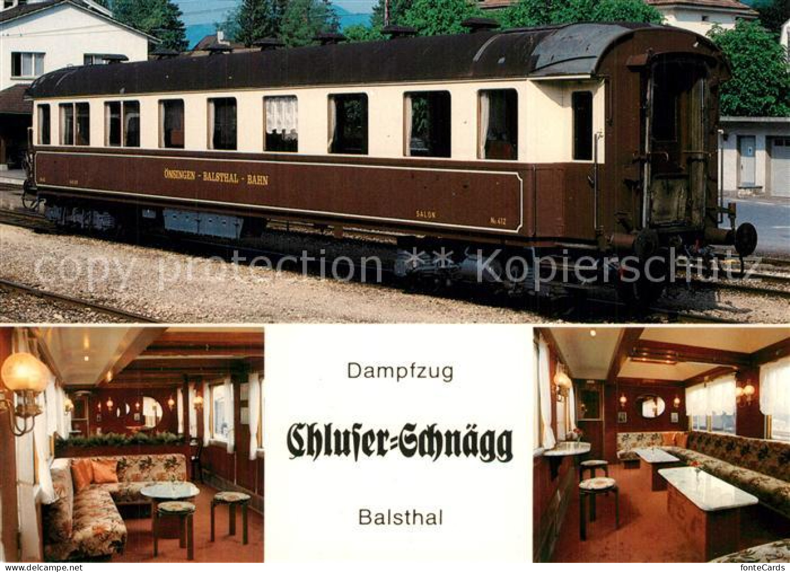 13600776 Oensingen Dampfzug Chluser-Schnaegg Bahlsthal Bahn Salonwagen Oensingen - Sonstige & Ohne Zuordnung