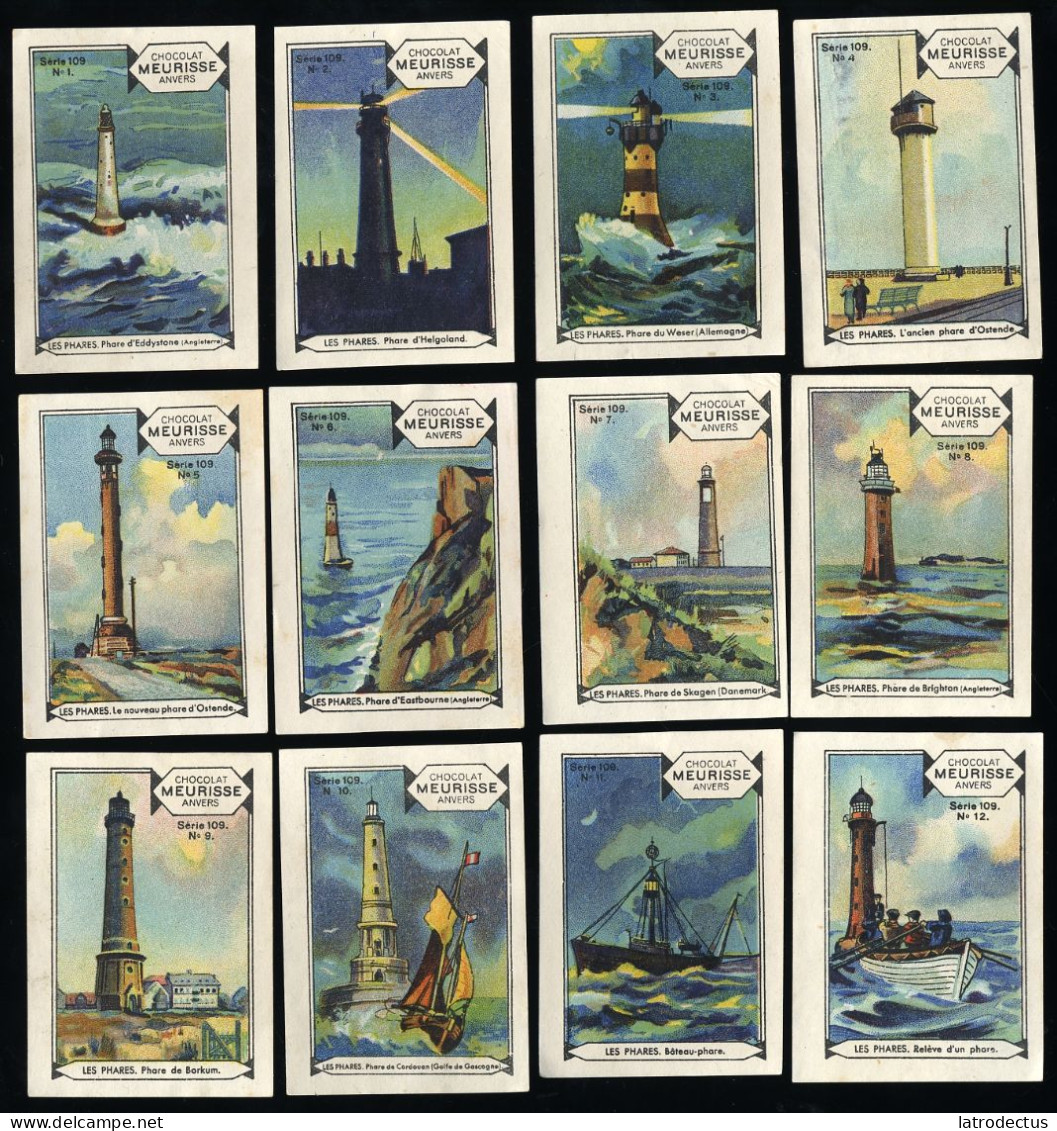 Meurisse - Ca 1930 - 109 - Les Phares, Lighthouses - Full Serie - Andere & Zonder Classificatie