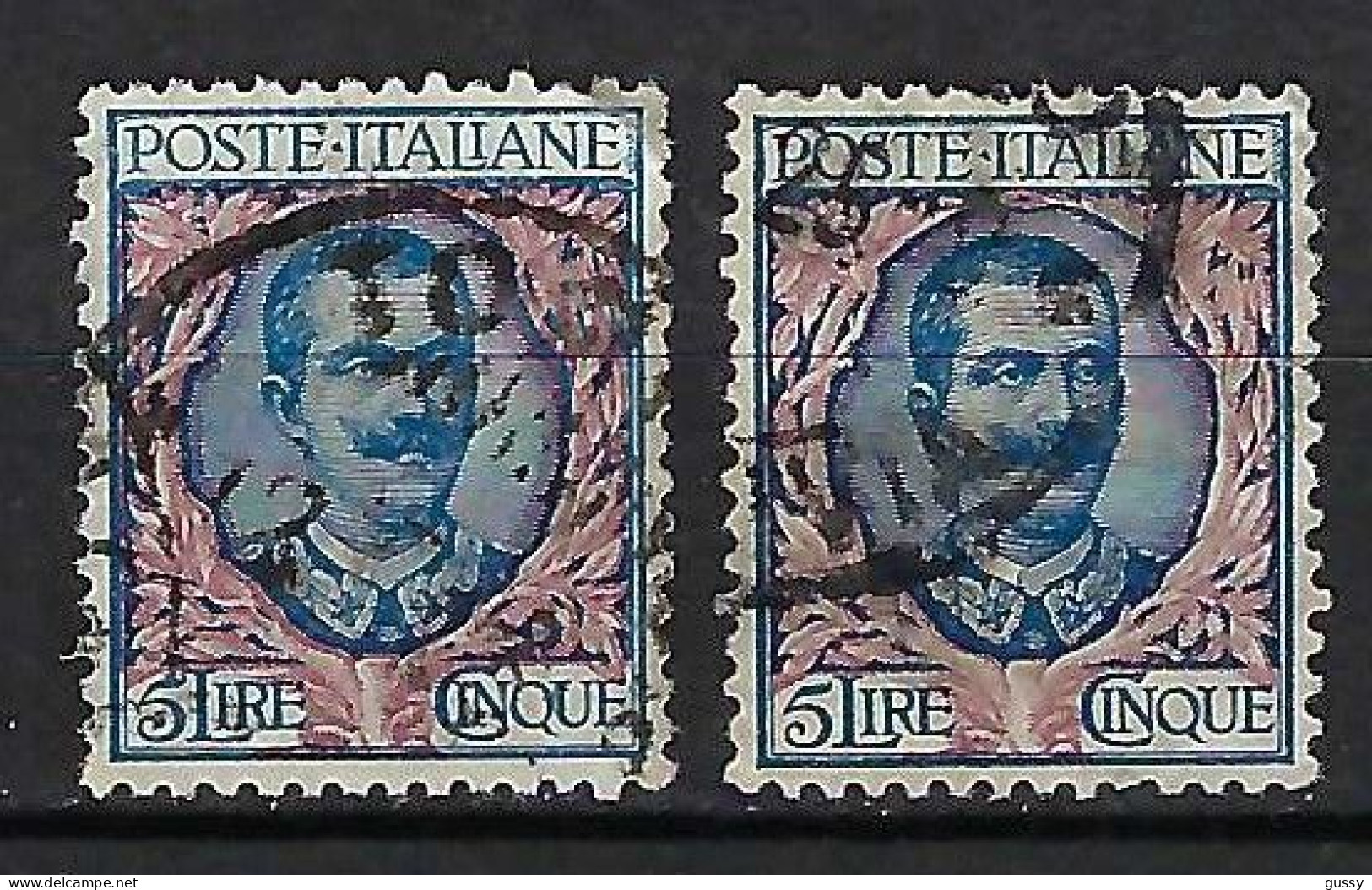 ITALIE Ca. 1901: 2x Le YT 74 Obl., 2 Nuances - Used