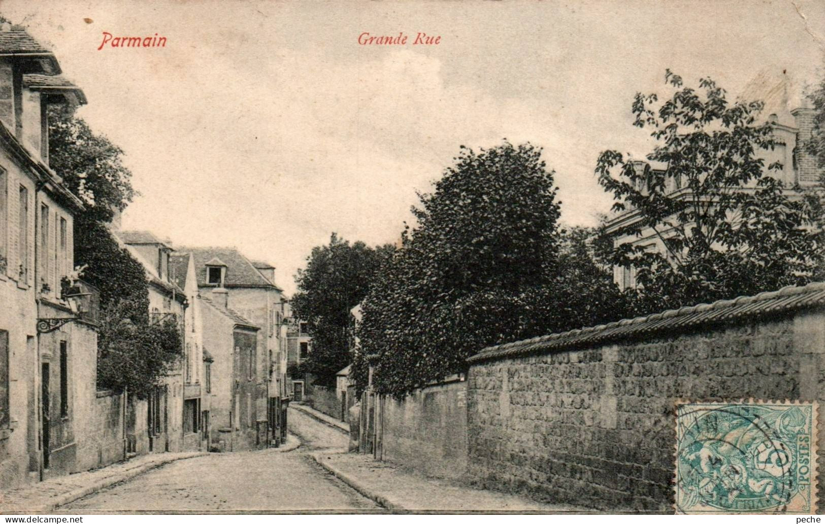 N°2227 W -cpa Parmain -grande Rue- - Parmain