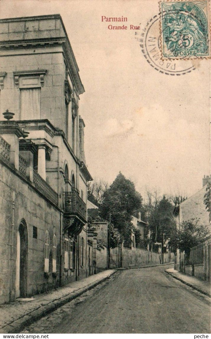 N°2228 W -cpa Parmain -grande Rue- - Parmain