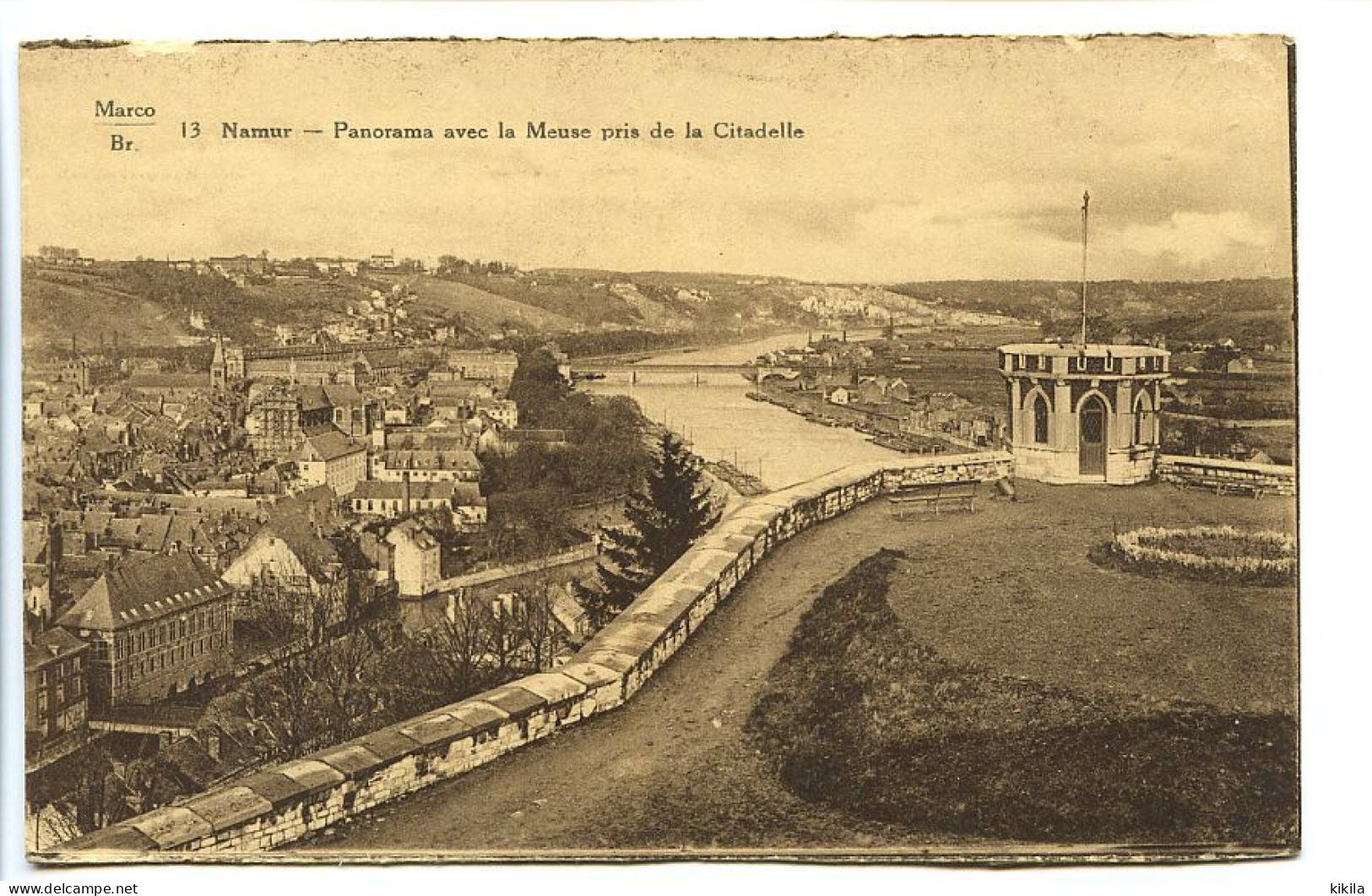 CPA 9 X 14 Belgique  NAMUR Panorama Avec Le Meuse Pris De La Citadelle - Namen