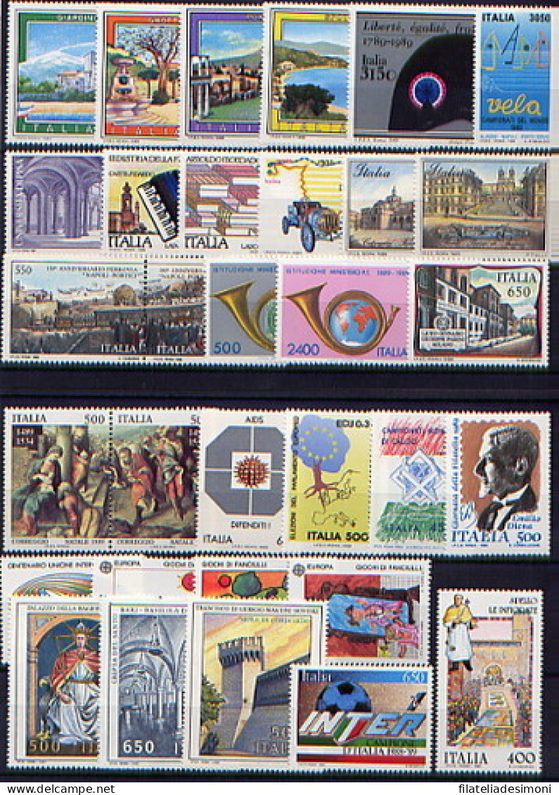 1980-1989 Italia Repubblica, Annate Complete OFFERTA SPECIALE, francobolli nuovi - MNH**