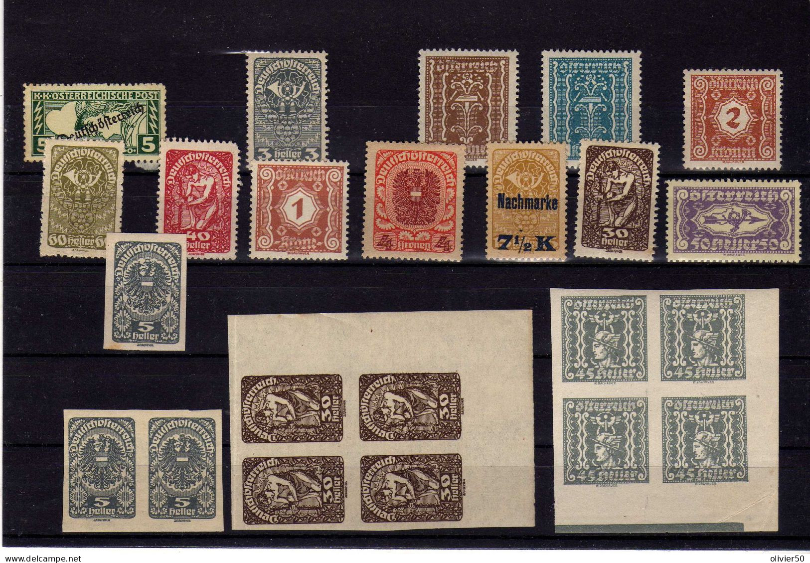 Autriche - 1919 - Symboles - Neuf** - MNH - Unused Stamps