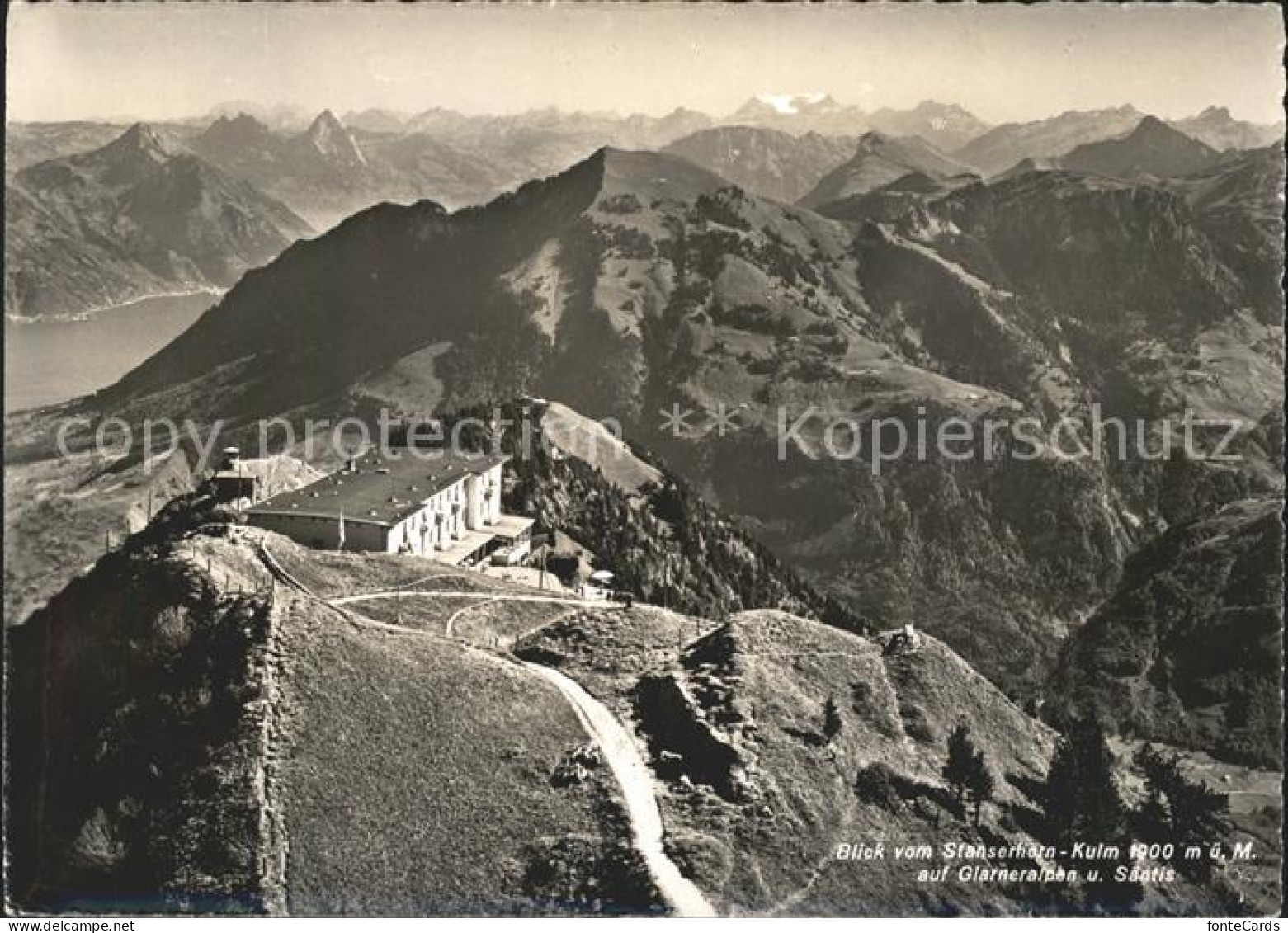 11646497 Stanserhorn Kulm Mit Glarneralpen Stanserhorn - Sonstige & Ohne Zuordnung