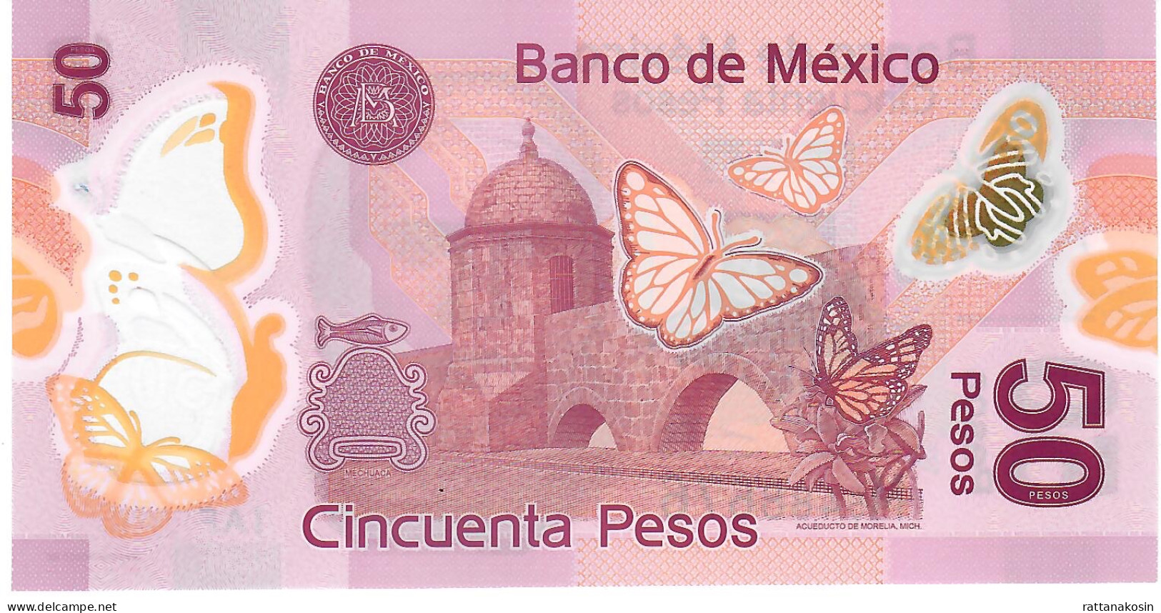 MEXICO P123Al 50 PESOS 10.6.2019 #M  UNC. - Mexico
