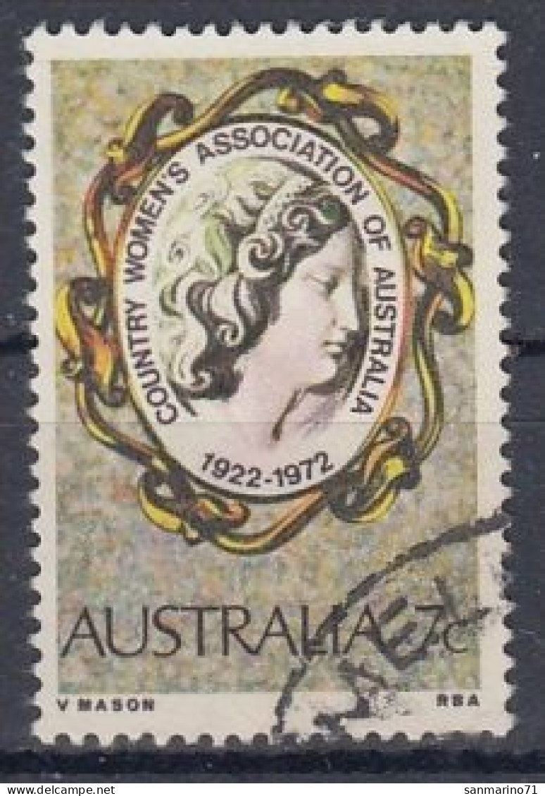 AUSTRALIA 490,used,falc Hinged - Unclassified