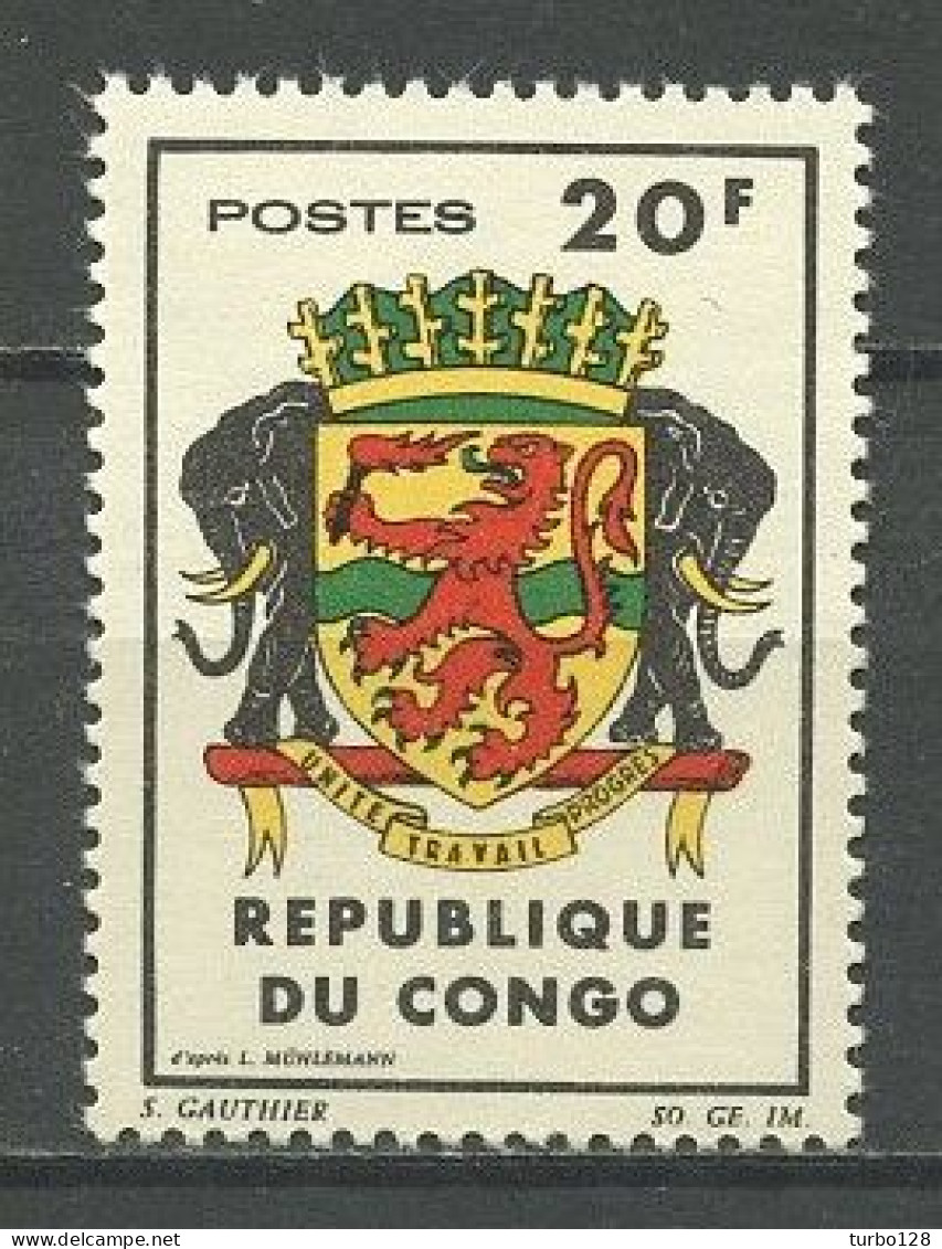 CONGO 1965 N° 180 ** Neuf MNH Superbe Armoiries Coat Of Arms - Nuevas/fijasellos