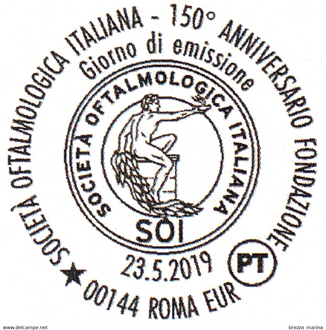 ITALIA - Usato - 2019 - 150 Anni Della Società Oftalmologica - SOI - Logo - Occhio - B - 2011-20: Used