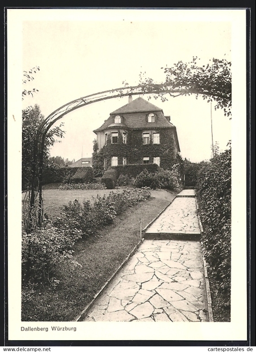 AK Würzburg, Villa Dallenberg Mit Garten  - Wuerzburg