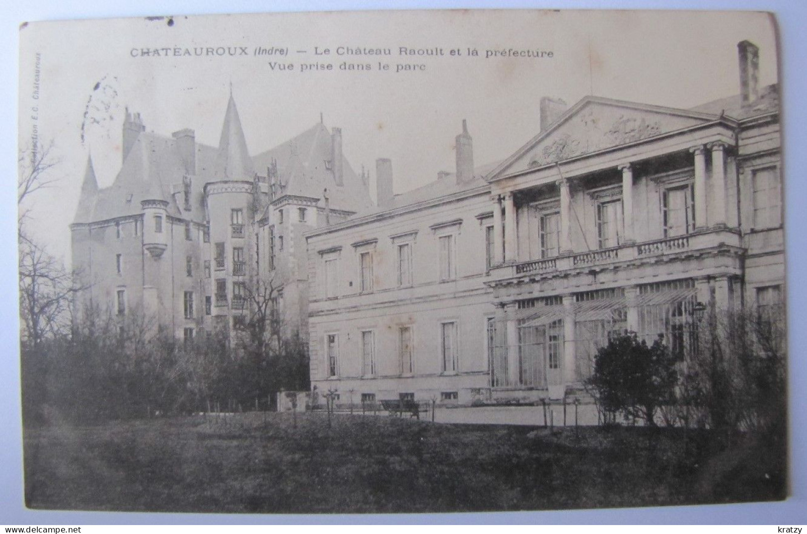 FRANCE - INDRE - CHATEAUROUX - Le Château Raoult Et La Préfecture - Vue Prise Dans Le Parc - 1905 - Chateauroux