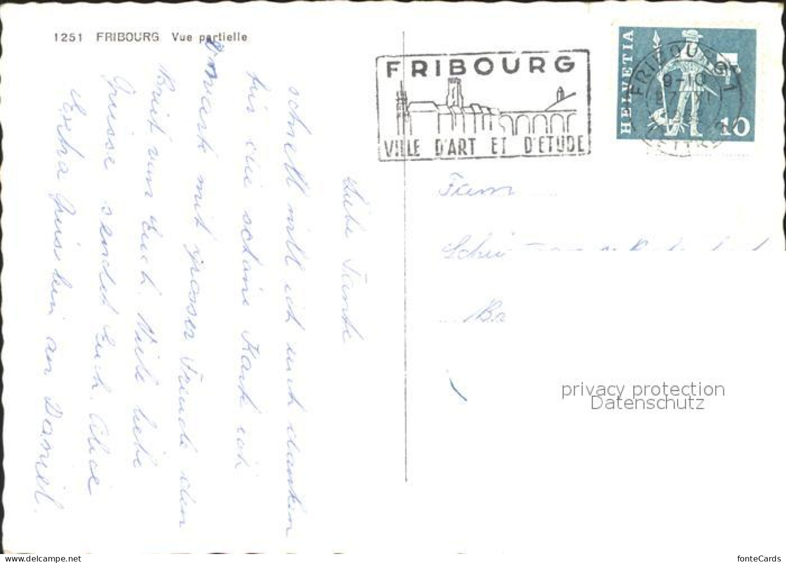 11646416 Fribourg FR Vue Partielle Fribourg - Other & Unclassified