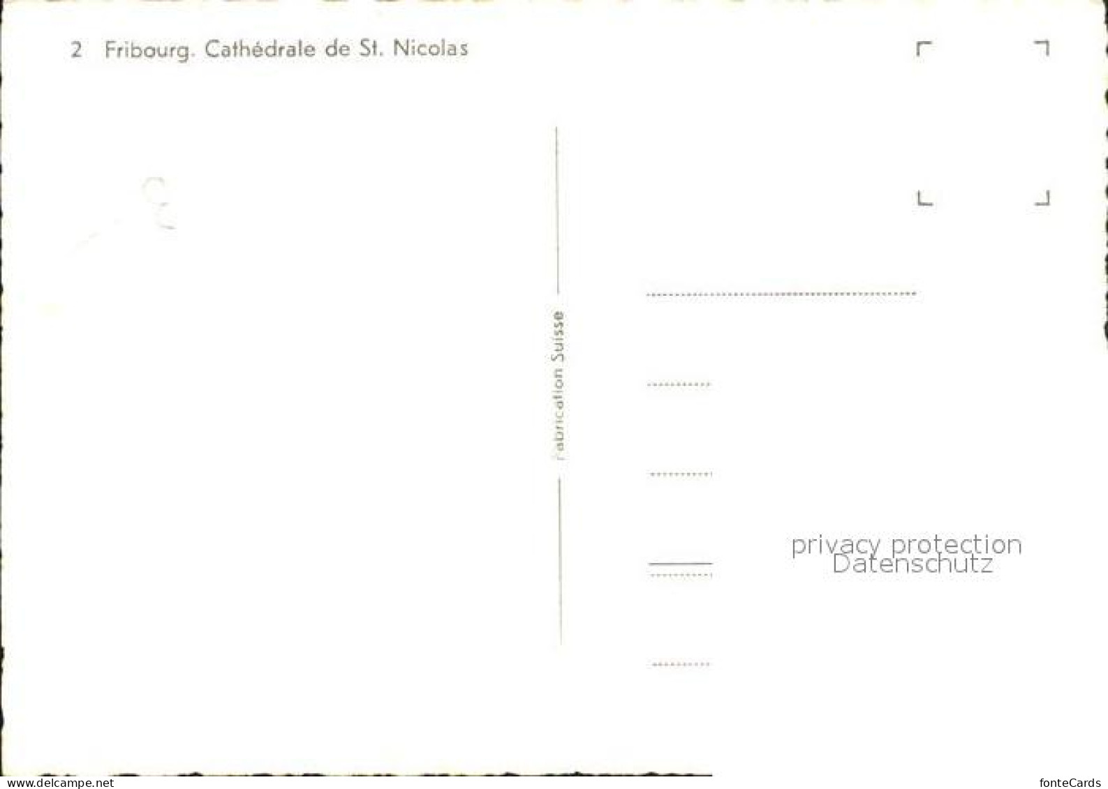 11646413 Fribourg FR Cathedrale De St Nicolas Fribourg - Andere & Zonder Classificatie