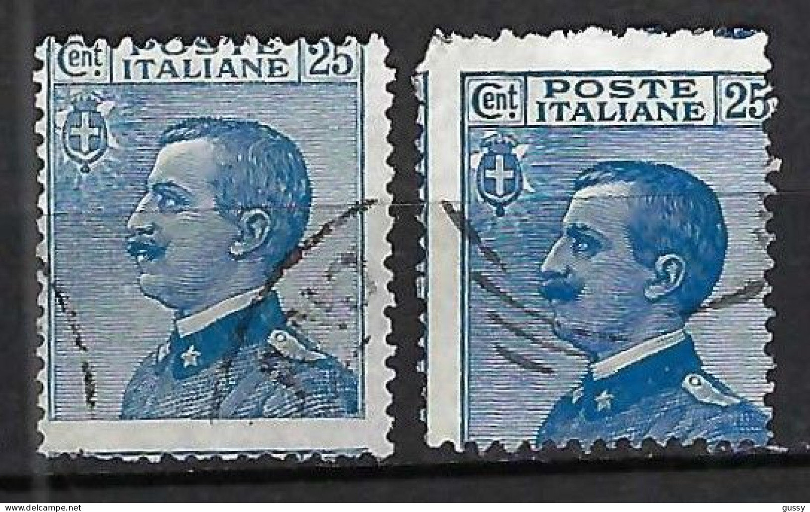 ITALIE Ca. 1906-08: 2x Le YT 79 Obl., 2 Nuances - Used