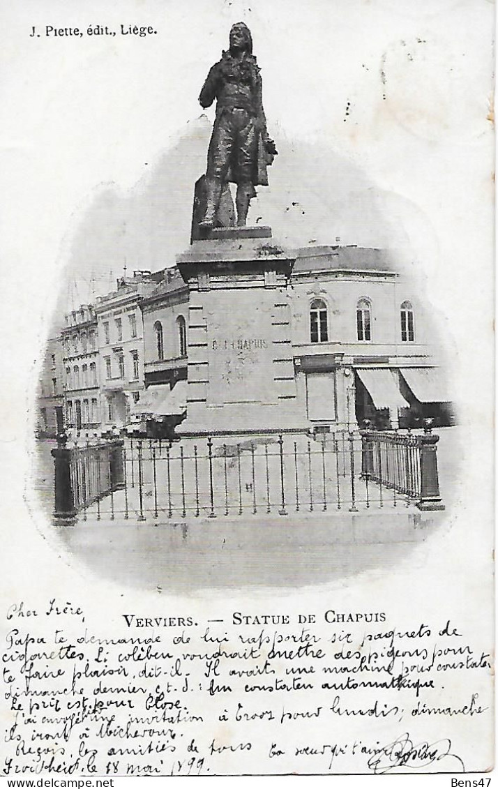 Verviers Statue De Champus - Verviers