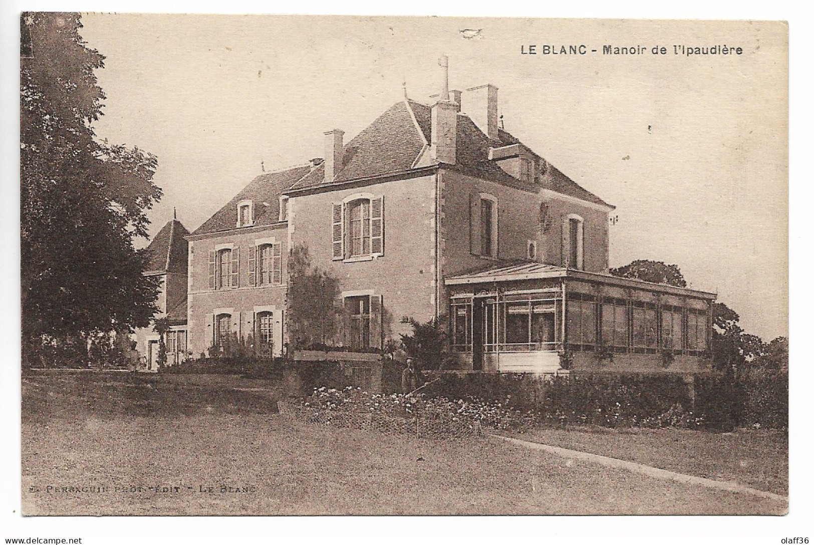 CPA 36 INDRE  LE BLANC Manoir De L'Ipaudière - Le Blanc