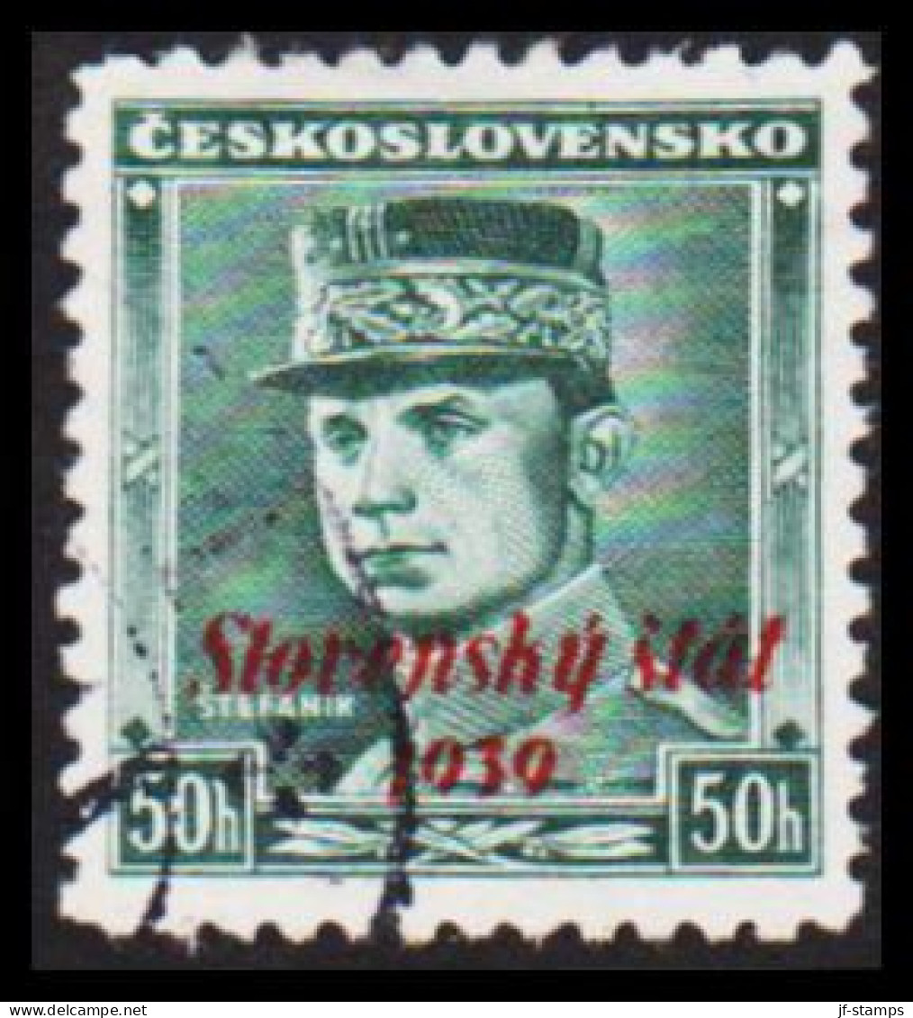 1939. SLOVENSKO 50 HALERU Overprinted Slovensky Stat 1939.  (Michel 8) - JF545944 - Usados