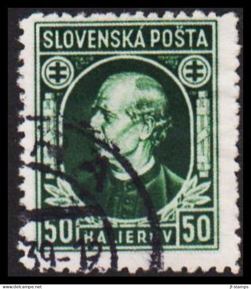 1939. SLOVENSKO Andrej Hlinka 50 HALIEROV Perf 12½. (Michel 39) - JF545967 - Gebruikt